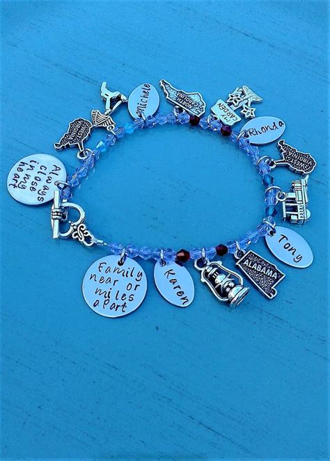 Mother's Custom Family Charm Bracelet Personalized Family - Etsy | Charm bracelet, Small ...