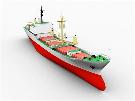 Modern Cargo Ship 3d model 3ds Max files free download - CadNav