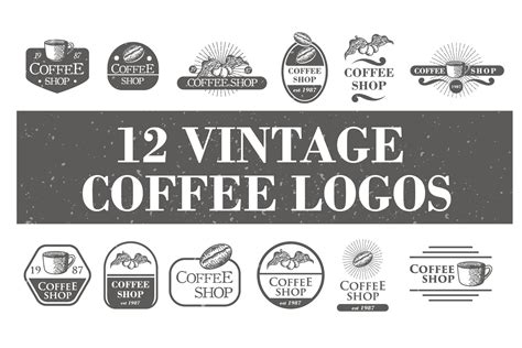 12 Vintage Coffee Logos & Badge | Branding & Logo Templates ~ Creative ...