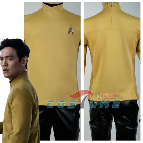 Star Trek Beyond Sulu Kirk Commander Uniform Cosplay Costume Yellow ...