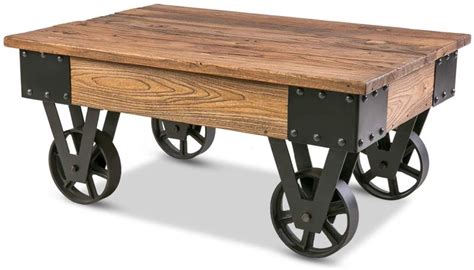 Storage Trunk Coffee Table On Wheels - Buy Zamax Rough Mango Wood ...