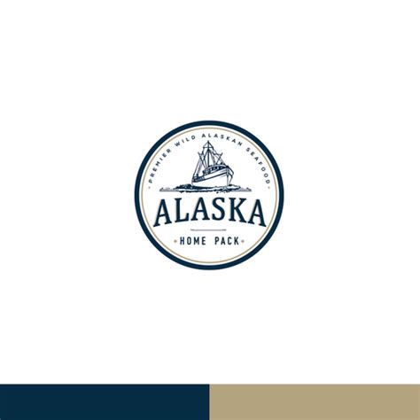 Create a premier wild Alaska seafood logo for a seafood subscription ...