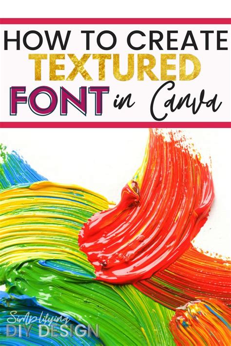 Textured Font Tutorial | How to Design Font With Textures for FREE | Canva tutorial, Blog ...