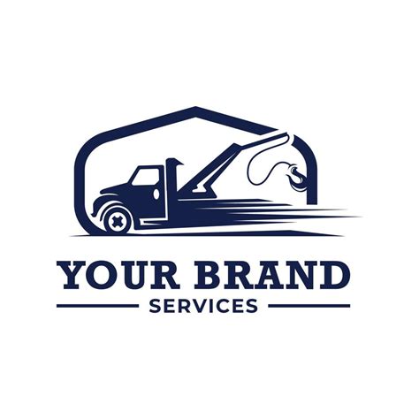 Truck towing logo template. Suitable logo for business related to automotive service business ...