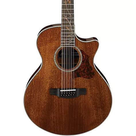 Ibanez AE2412 12-String Acoustic-Electric Guitar High Gloss Natural ...