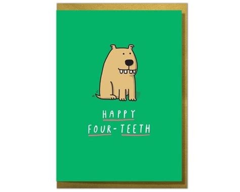 Happy Four Teeth Funny 40th Birthday Card, Age 40 Card - Etsy Ireland ...