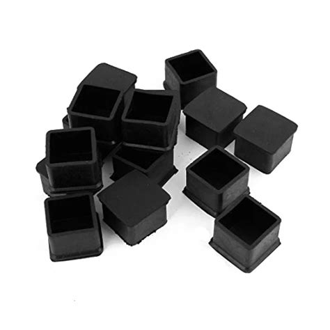 TFBC 15Pcs Black Rubber 30mmx30mm Square Chair Foot Cover Chair Leg Caps-in Furniture Legs from ...