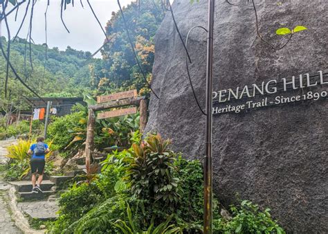 Penang Hill walk via the Heritage Trail (linear, 2.6km, 691m ascent)