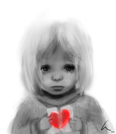 girl with broken heart by chaosLT on DeviantArt