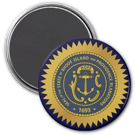 Rhode Island State Seal Magnet | Zazzle.com