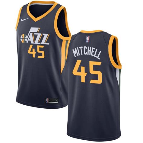 Men's Utah Jazz Donovan Mitchell Swingman Navy Icon Edition Nike Jersey