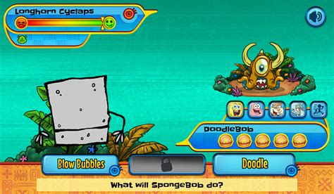 🕹️ Play SpongeBob SquarePants Monster Island Adventure Game: Free Online SpongeBob RPG Video ...