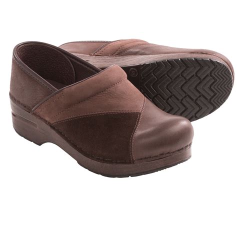 Dansko Patchwork Professional Clogs - Leather (For Women) in Brown