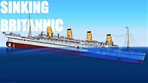 Sinking Britannic | Sinking Simulator - YouTube