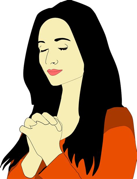 Woman Praying Illustration clipart. Free download transparent .PNG | Creazilla