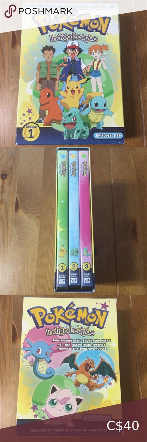 Pokemon: Indigo League - The Complete Collection DVD Boxed Set Episodes 1-26 Pokemon Indigo ...