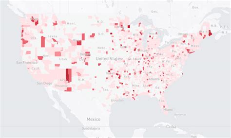 COVID-19 in USA - Percentage of People With Symptoms