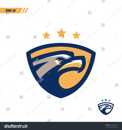 Eagle Colorful Sports Logo Vector Illustration Stock Vector (Royalty ...