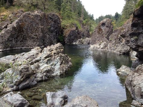 Sooke potholes provincial park on Vancouver Island, British-Columbia