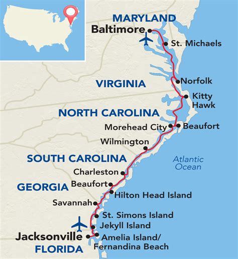 ACL-East-Coast-East-Coast-Inland-Passage-Itinerary-Map - Sunstone Tours ...