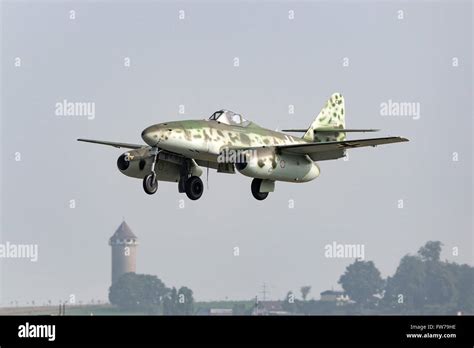 Messerschmitt Me-262 D-IMTT Schwalbe German jet fighter from World War II. This aircraft belongs ...