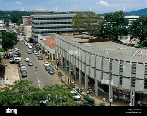 Overview of a city street in Malawi Stock Photo - Alamy