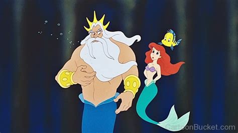 Ariel With King Triton Image