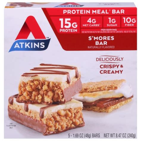 Atkins S'mores Meal Bars, 5 ct - Kroger