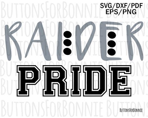 Raider Pride svg raider svg pride svg cut file sports svg | Etsy