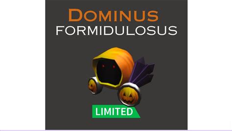 Roblox Limited - Dominus Formidulosus, Video Gaming, Gaming Accessories, In-Game Products on ...