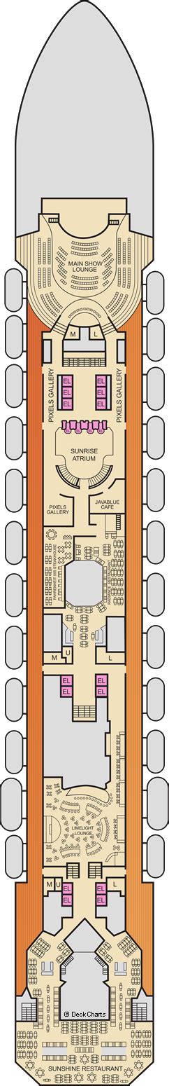 Carnival Sunrise Deck Plans: Ship Layout, Staterooms & Map - Cruise Critic