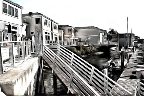 Newport Beach Harbor Dock Photograph by Gabe Aguilar - Fine Art America