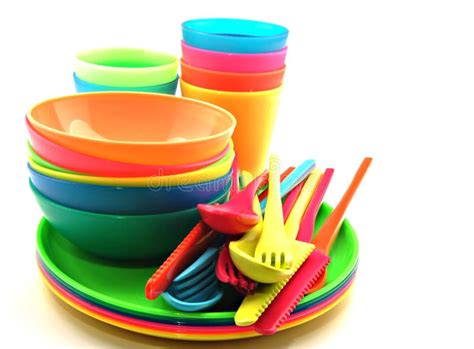 Plastic utensils stock image. Image of accessories, picnic - 23290831