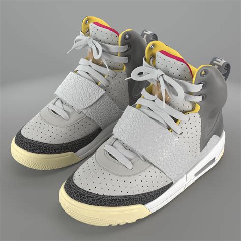 3D model Nike Air Yeezy 1 Zen Grey pbr VR / AR / low-poly | CGTrader