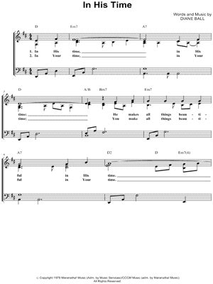 William Batchelder Bradbury "He Leadeth Me" Sheet Music (Easy Piano) in C Major - Download ...