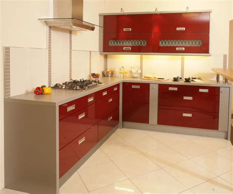 Cabinets for Kitchen: Pictures of Red Kitchen Cabinets