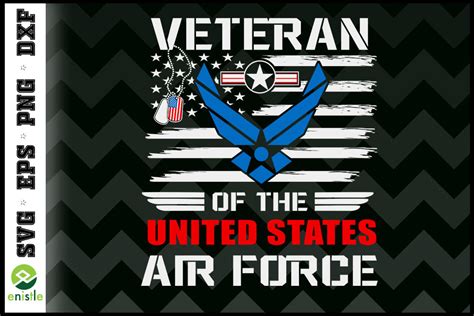 Veteran of the U.S Air Force Vintage Graphic by Enistle · Creative Fabrica