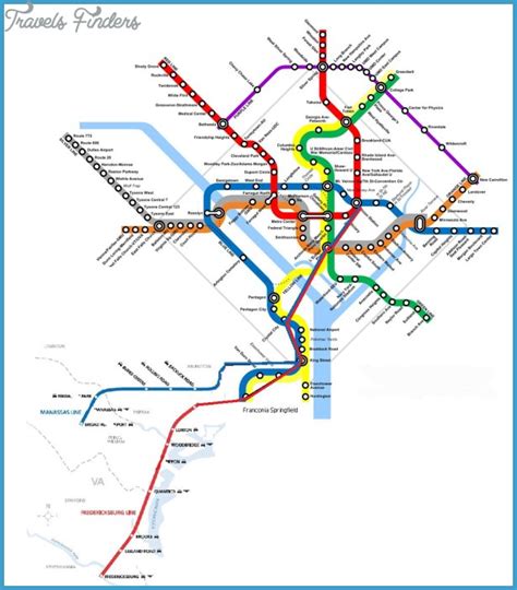 Virginia Metro Map - TravelsFinders.Com