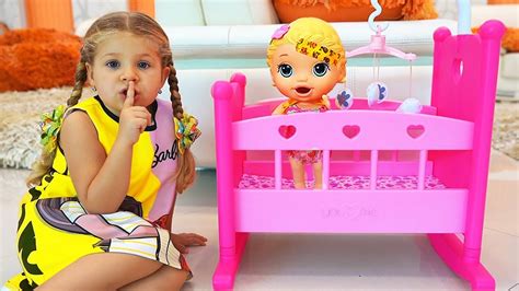 Diana Pretend Play with Baby doll and toys! — Ютуб для детей