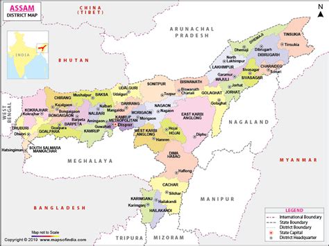 Assam District Map