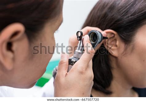 Doctor Examined Patients Ear Otoscope Patient Stock Photo (Edit Now) 667507720