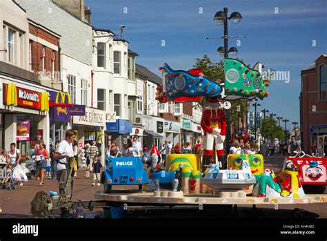 The High Street Redcar Town Centre Cleveland England Stock Photo ...