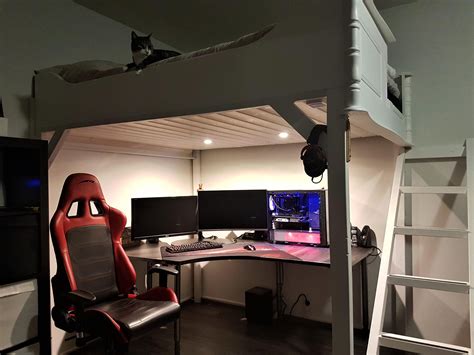 Loft Bed Gaming Design - Kaley Furniture