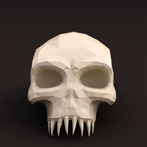 3D model Low Poly Skull VR / AR / low-poly | CGTrader