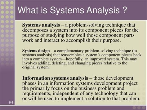 Chapter 5: Systems Analysis Objectives - ppt download