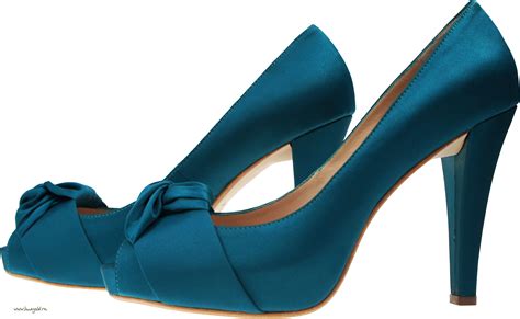 Blue women shoes PNG image