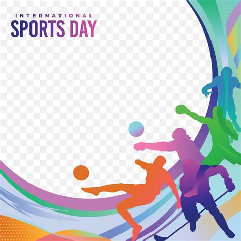 Sports Background Vector. International Sports Day Illustration ...