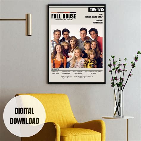 Full House Poster Tv Show Poster Theater Room Decor Wall Art Wall Decor ...