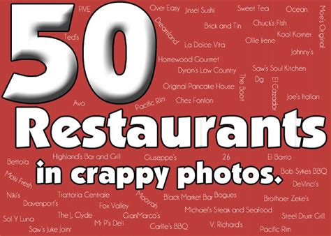 50 Restaurants in Crappy Photos, Round Six. | Grasping for Objectivity