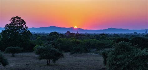 Bagan sunset Photograph by Ann Moore - Fine Art America